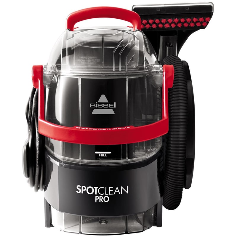 BISSELL BISSELL SpotClean Pro 1558N 750 W με Κάδο 2.8 L Μαύρη Πλυντική Σκούπα