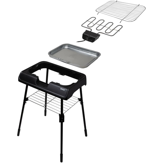 SOGO BAR-SS-10381 2000 W Μαύρο Ηλεκτρική Ψηστιέρα image 3