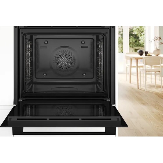 BOSCH HBA514BB3 71 Lt Μαύρο Εντοιχιζόμενος Φούρνος Άνω Πάγκου image 2