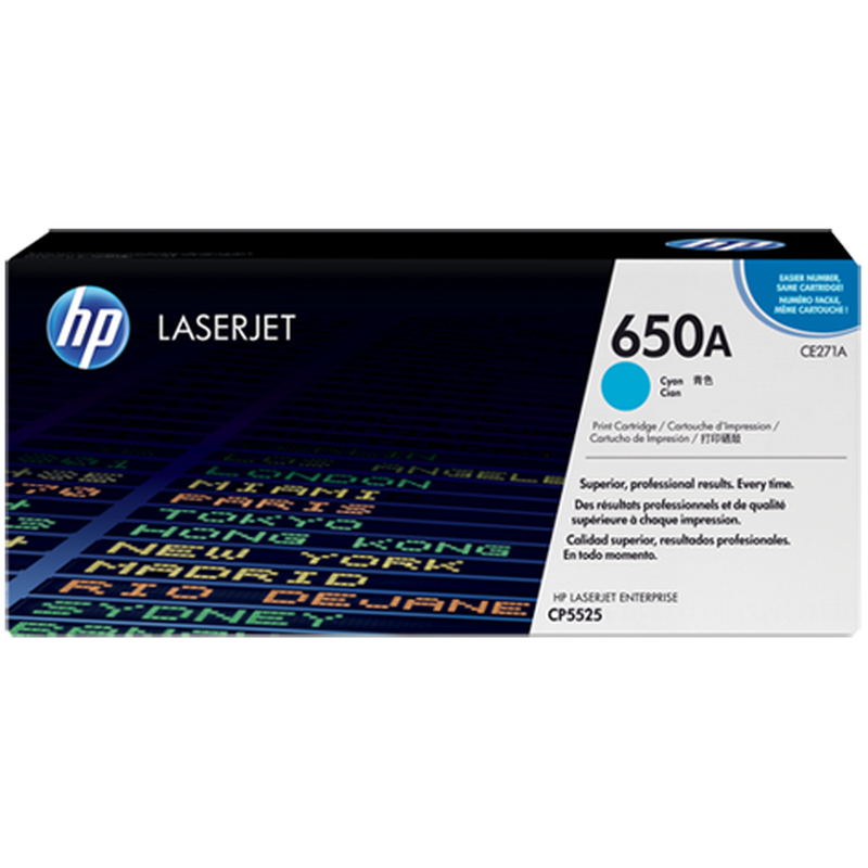 Toner HP 650A CE271A - Cyan