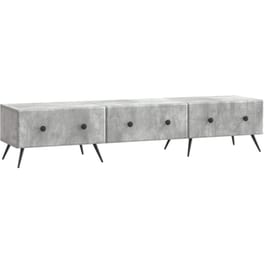 Έπιπλο Τηλεόρασης VidaXL με Συρτάρι 147x34.5x30 cm - Γκρι Σκυροδέματος