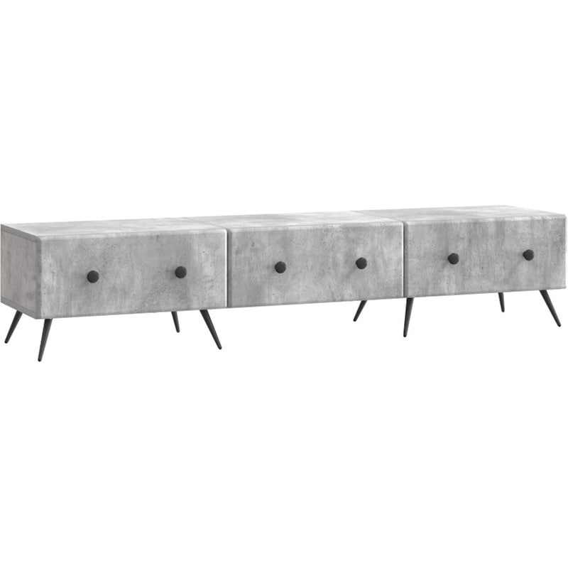 Έπιπλο Τηλεόρασης VidaXL με Συρτάρι 147x34.5x30 cm - Γκρι Σκυροδέματος
