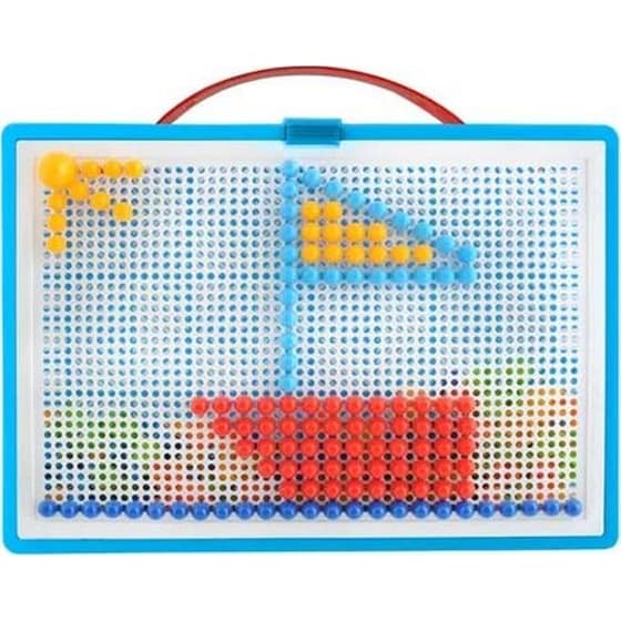 Σετ Παζλ Kruzzel Mushroom Σε Διάφορα Μεγέθη & Χρώματα Με Βαλίτσα Μεταφοράς - 296 Τμχ image 4