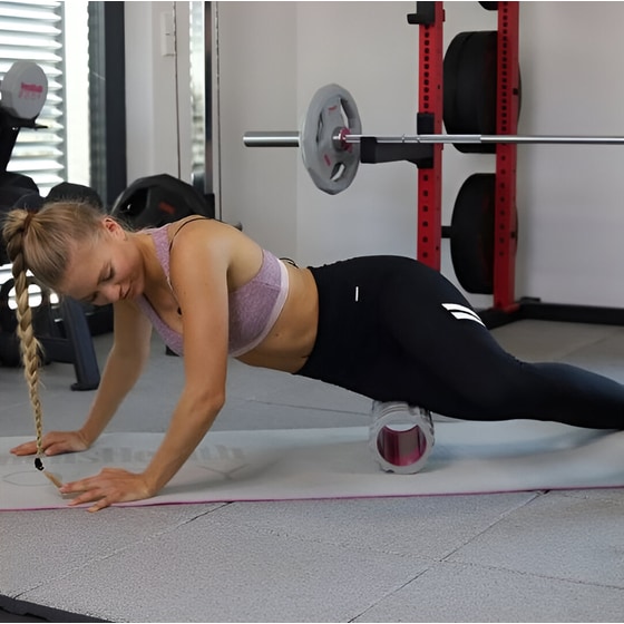 Foam Roller Women's Health 33.5 cm - Γκρι/ Ροζ image 1