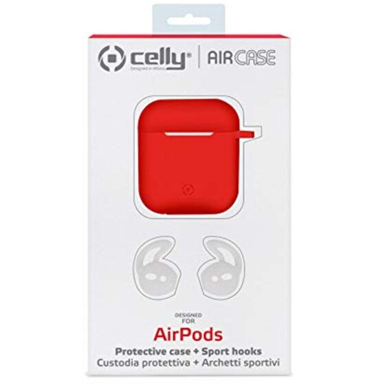 Θήκη Ακουστικών Celly Sport για Apple AirPods - Κόκκινο image 3