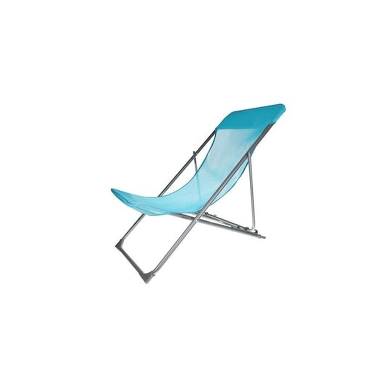 Πτυσσόμενη Καρέκλα Παραλίας Σεζλόνγκ Σε Μπλε Χρώμα, 82x80x52 Cm, Beach Chair