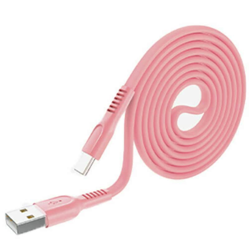 Καλώδιο LAMTECH Flat Cable USB-A - Type C - 1m - Κόκκινο