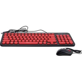 Alcatroz Jellybean U2000 Σετ Πληκτρολόγιο & Ποντίκι Black/Red (US)