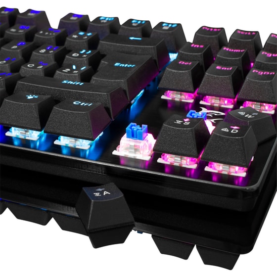 White Shark Spartan Gaming Μηχανικό Ενσύρματο Πληκτρολόγιο Tenkeyless με Outemu Blue διακόπτες LED φωτισμό Μαύρο image 3