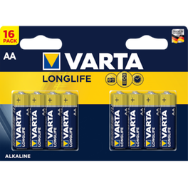 Varta Αλκαλικές Μπαταρίες  AA 1.5V 16τμχ