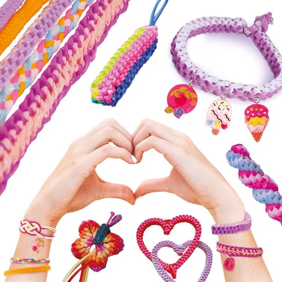 HappiHobbi Scoubidous Τσαντάκι με 25 Scoubidous & Αξεσουάρ - Τυχαία Επιλογή image 5