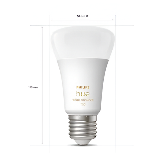 Σύστημα Έξυπνου Φωτισμού Philips Hue White Ambiance E27 Starter Kit 3 τμχ & Διακόπτης Hue Dimmer Switch - Λευκό image 2