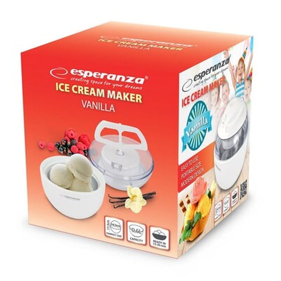 Παγωτομηχανή ESPERANZA VANILLA EKI001 7W 0.6 L Λευκό image 3