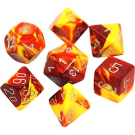 Chessex Gemini - Red-yellow/Silver CHESSEX