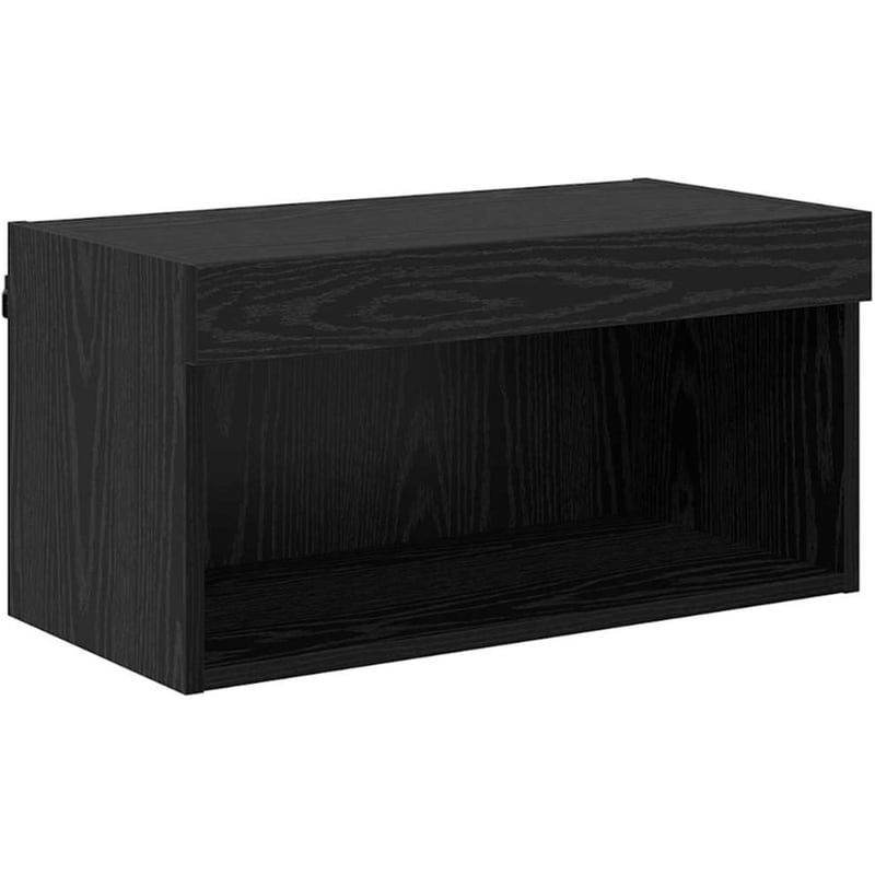 Έπιπλο Τηλεόρασης VidaXL με LED 60 x 30 x 30 cm - Μαύρη Οξιά