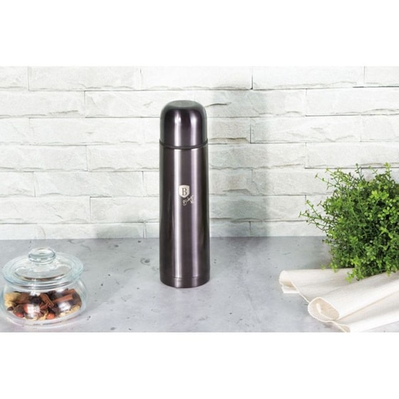 Μπουκάλι Θερμός Berlinger Haus Ανοξείδωτο Μαύρο 500ml image 5
