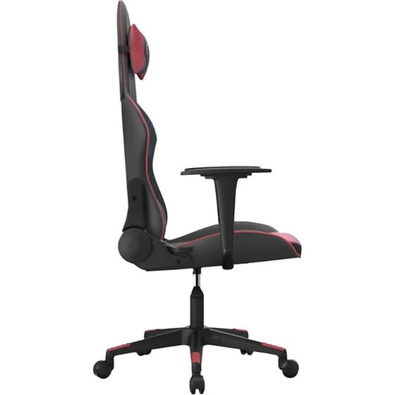 Καρέκλα Gaming VIDAXL 345452 με Ρυθμιζόμενα Μπράτσα από Τεχνητό Δέρμα - Μαύρο / Κόκκινο image 1