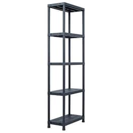 Vidaxl Ραφιέρα Μαύρη 125 Κ. 60 X 30 X 180 Εκ. Πλαστική
