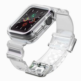 Λουράκι + Θήκη Hurtel Light Set Case για Apple Watch 44mm - Clear