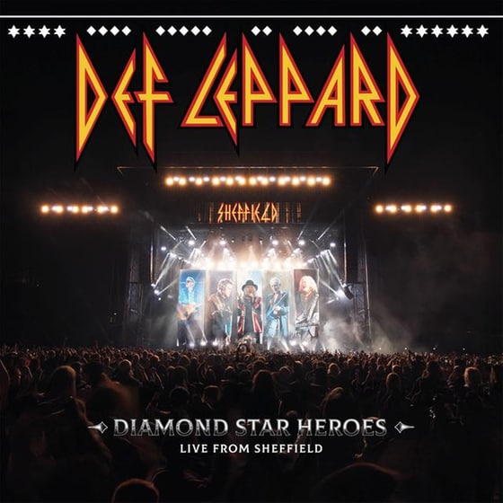 Diamond Star Heroes Live From Sheffield (Black, Red & White Splatter 2LP) image 1