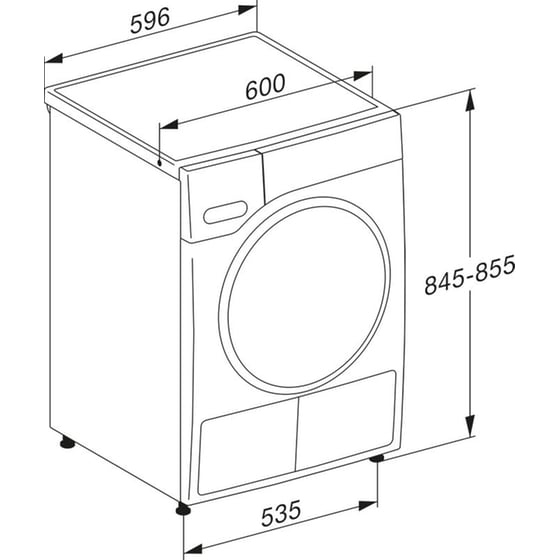 MIELE TSC643WP EcoSpeed 8 kg A+++ με Αντλία Θερμότητας Λευκό Στεγνωτήριο Ρούχων image 7