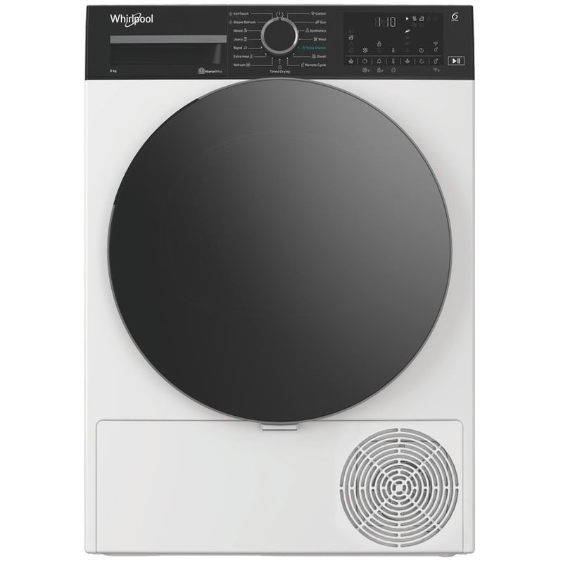 WHIRLPOOL WP A8X WBS EE 8 kg με Αντλία Θερμότητας Λευκό Στεγνωτήριο Ρούχων