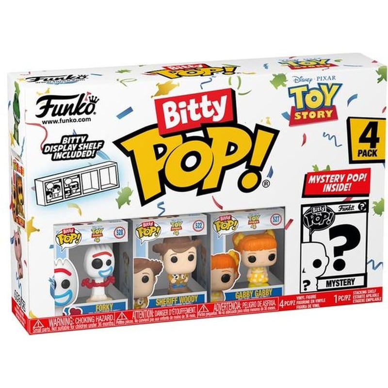 Funko Bitty Pop! Disney – Toy Story – Forky/Sheriff Woody/Gabby Gabby/ Mystery Figure 4-pack