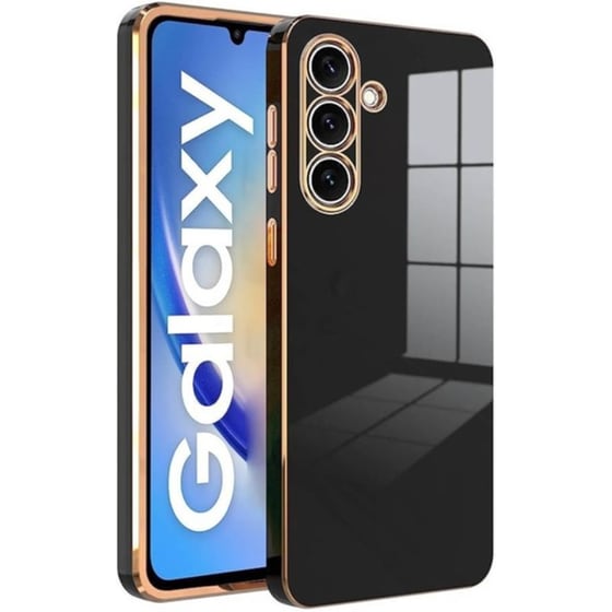Θήκη Samsung Galaxy A54 - Bodycell Gold Plated - Black image 0