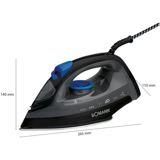 BOMANN DB 6003 CB 1800W Μαύρο Σίδερο Ατμού image 4