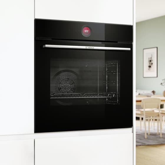 BOSCH HBG7241B1 71 Lt Μαύρο Εντοιχιζόμενος Φούρνος Άνω Πάγκου image 2
