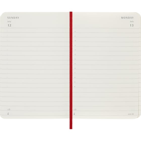 Ημερολόγιο Ημερήσιο Moleskine 2026 12Μ Pocket Scarlet Red Soft image 3