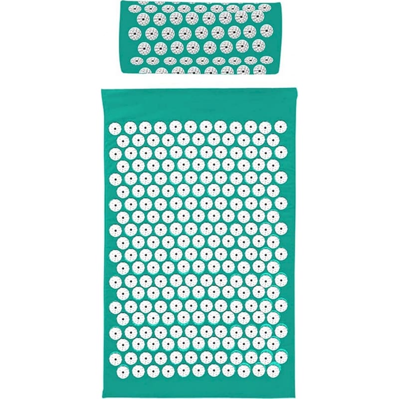 BEPER Σετ Συσκευή Παθητικού Μασάζ Βελονισμού BEPER Χαλί - Μαξιλάρι C301ACC001 - Πράσινο/Λευκό