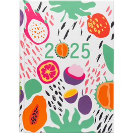 Ημερολόγιο Ημερήσιο Coolbee 2025 Exotic Fruits 14.5x20.5cm