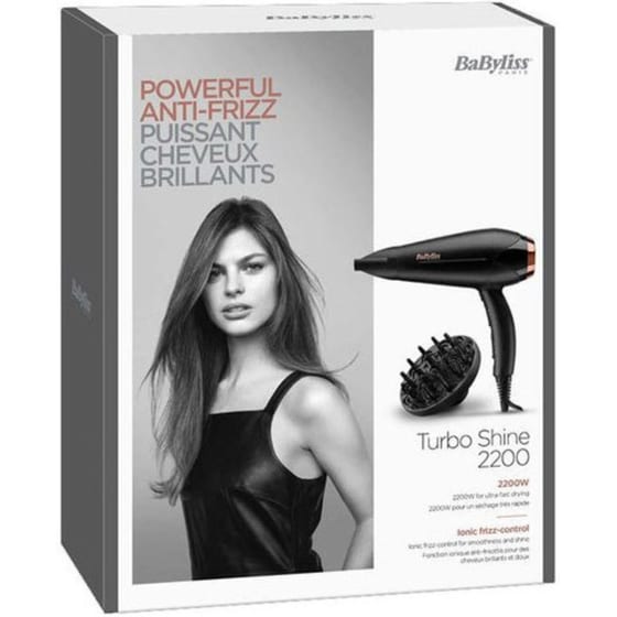 Σεσουάρ Μαλλιών BABYLISS Turbo Shine D570DE 2200W Μαύρο image 3