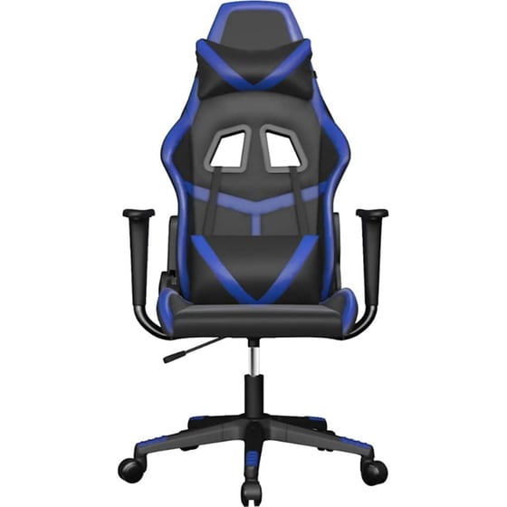 Καρέκλα Gaming VIDAXL 345423 με Ρυθμιζόμενα Μπράτσα από Τεχνητό Δέρμα - Μαύρη image 2