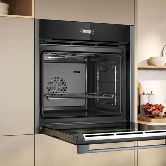 NEFF B24CR31G0 & T36FBE1L0 71 Lt Μαύρο Εντοιχιζόμενος Σετ Φούρνος και Εστία image 5