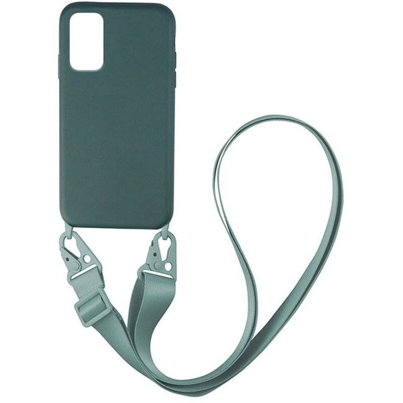 Θήκη Samsung Galaxy A41 - Sonique Carryhang Liquid Silicone Strap - Πράσινο