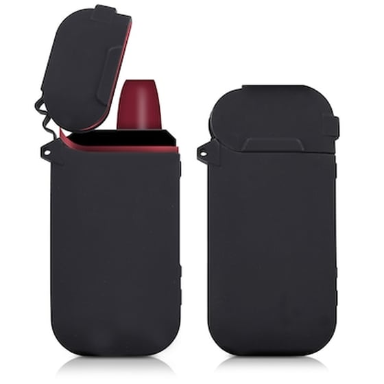 Kw Θήκη Σιλικόνης Για Iqos 2.4 / 2.4 Plus Pocket Charger - Black (42592.01) image 0