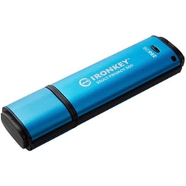 Kingston USB-C IRONKEY VAULT P. 50C 256 GB USB 3.2 Flash - Μπλε