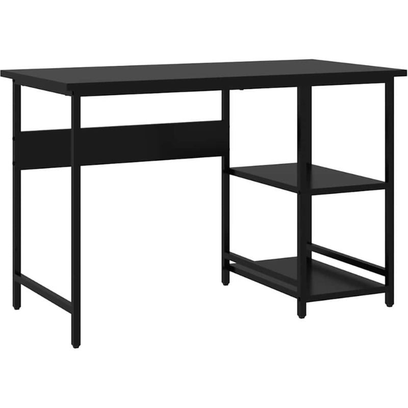 Γραφείο Υπολογιστή VidaXL από MDF και Μέταλλο 105x50x72 cm - Μαύρο
