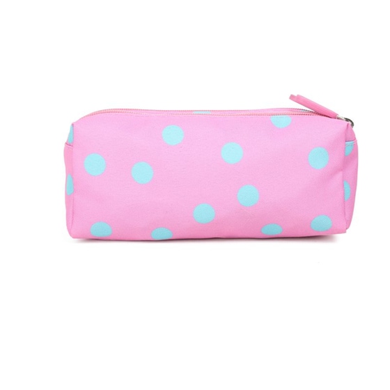 Κασετίνα Διπλή Lycsac Joy Βαρελάκι Ροζ image 3