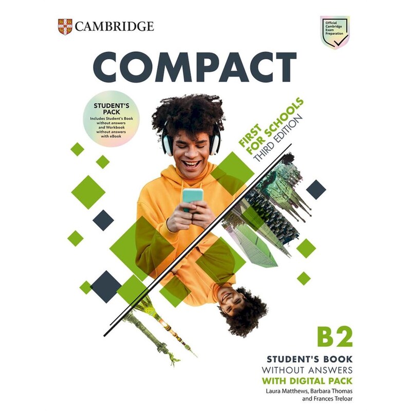 Compact First For Schools B2 Students Book without Answers (+Digital Pack)