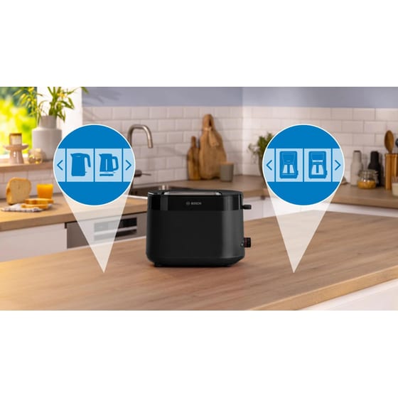 BOSCH COMPACT MYMOMENT TAT2M123 2 Θέσεων 950W Μαύρο Φρυγανιέρα image 8