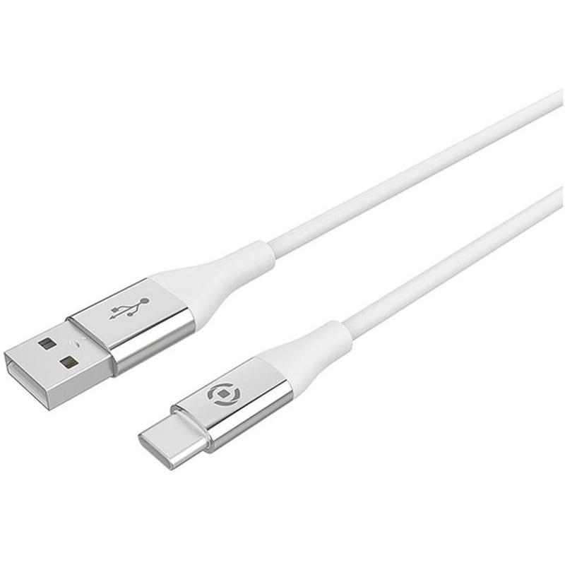 Καλώδιο Φόρτισης Celly USB-C σε USB-C 1.5m - Λευκό