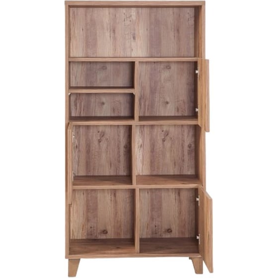 Βιβλιοθήκη 24mall Mare Atlantic Pine από Μοριοσανίδα 80x36x155 cm - Καφέ image 0