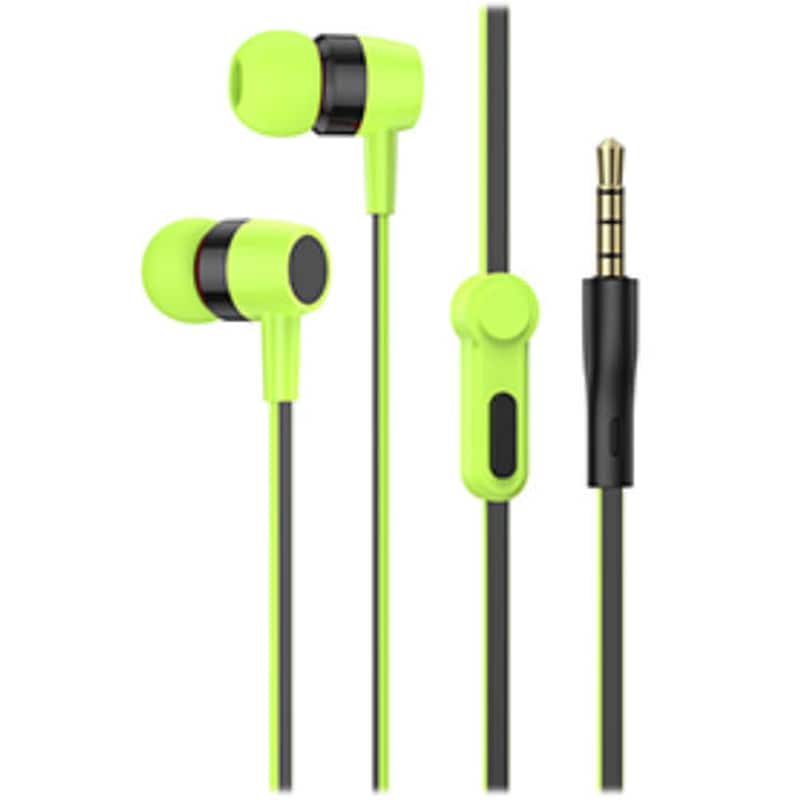 LAMTECH Ακουστικά Handsfree LAMTECH με μικρόφωνο 3,5MM Green
