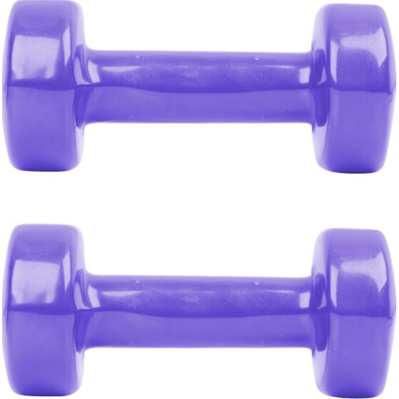 Σετ Βαράκια Εξάγωνα 1kg InSPORTline από Βινύλιο - Μωβ image 1