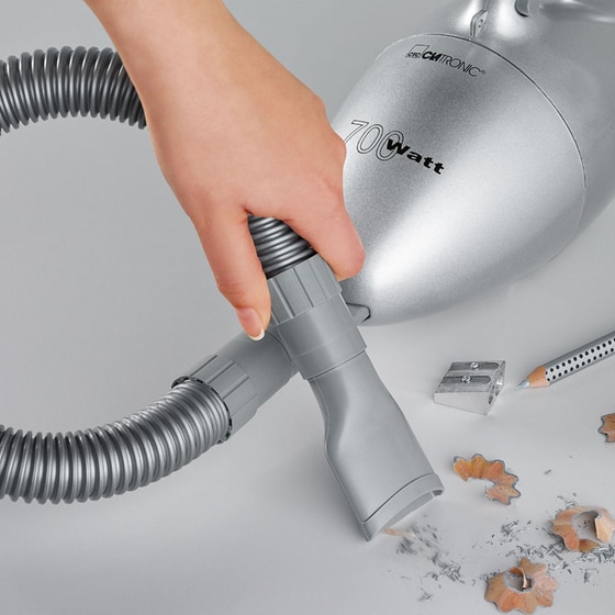 CLATRONIC HS 2631 700 W 0.8 lt Ασημί Σκουπάκι Χειρός image 2