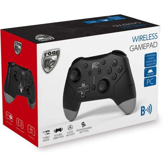 Roar Rr-0014 Ασύρματο Gamepad Για Switch/Android/Pc - Μαύρο image 2