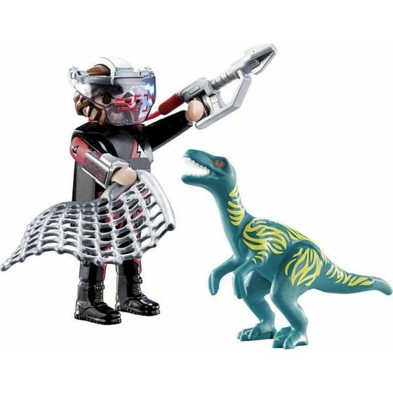 PLAYMOBIL® Dino Rise Duo Pack Βελοσιράπτορας και Κυνηγός Δεινοσαύρων (70693) image 1